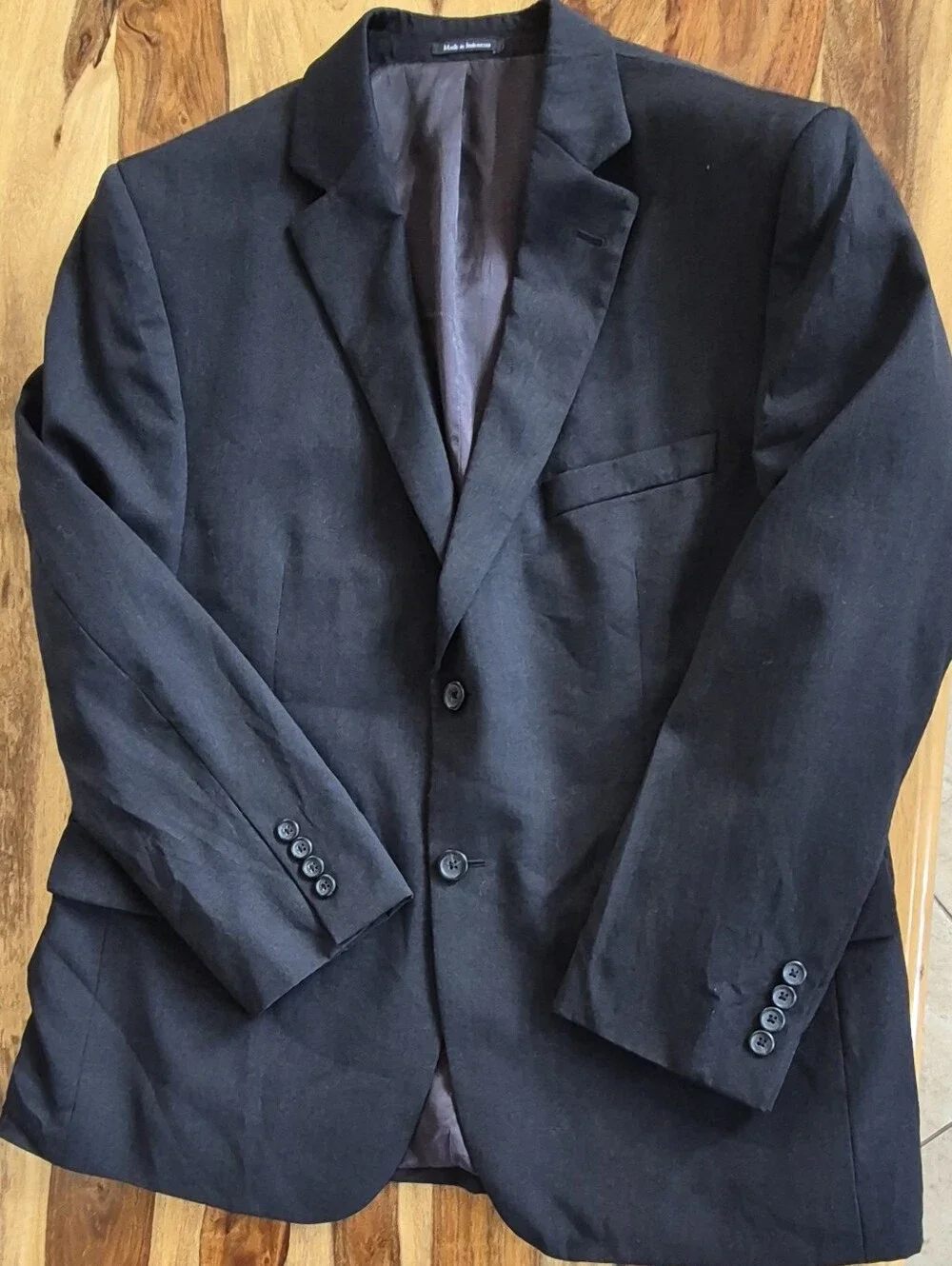 Pronto Uomo Platinum 100% Wool Three Button Blazer Sz 44 Short